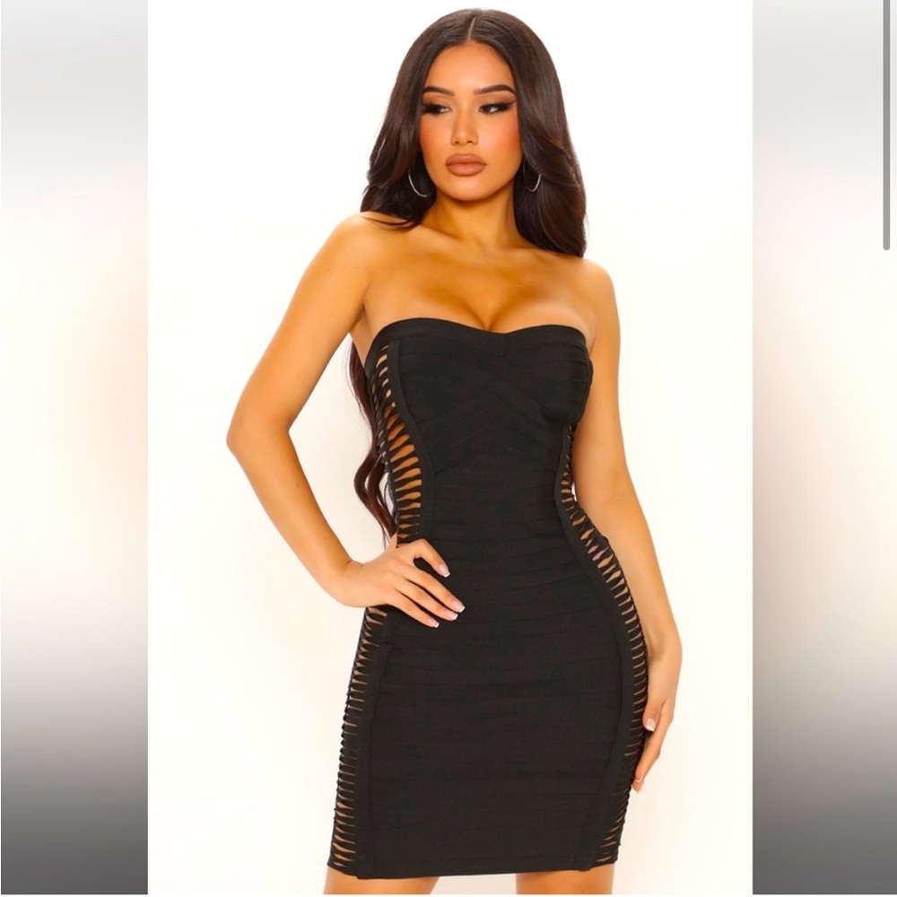 Fashion Nova Bandage Mini Dress Size:M